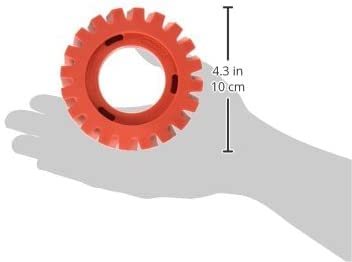 Dynabrade (92255) Nitro Series™ 4" (102 mm) Diameter x 1.25" (32 mm) Wide RED-TRED Eraser Wheel | Wheel Accessory For Use with NitroZip (NZ1) Surface Conditioning/Decal Removal Tool - Image 2