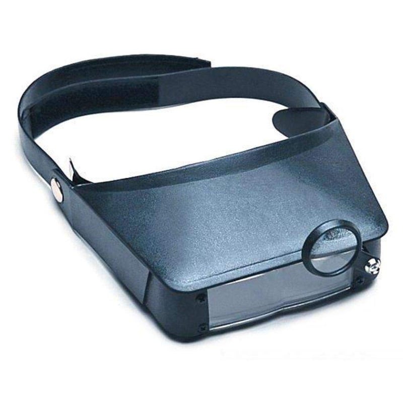 FindingKing Head Band Magnifier Magnifying Glass Headband Dual Lens Flip Visor Magnification - Image 1