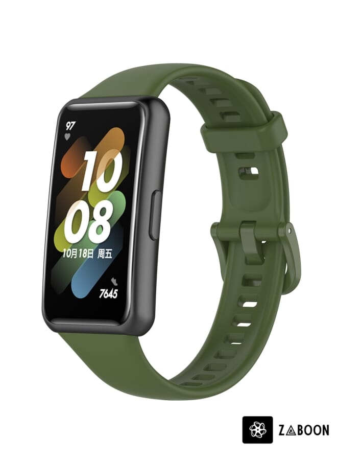 Zaboon Huawei Band 7 Solid Color Silicone Watch Band - Image 1