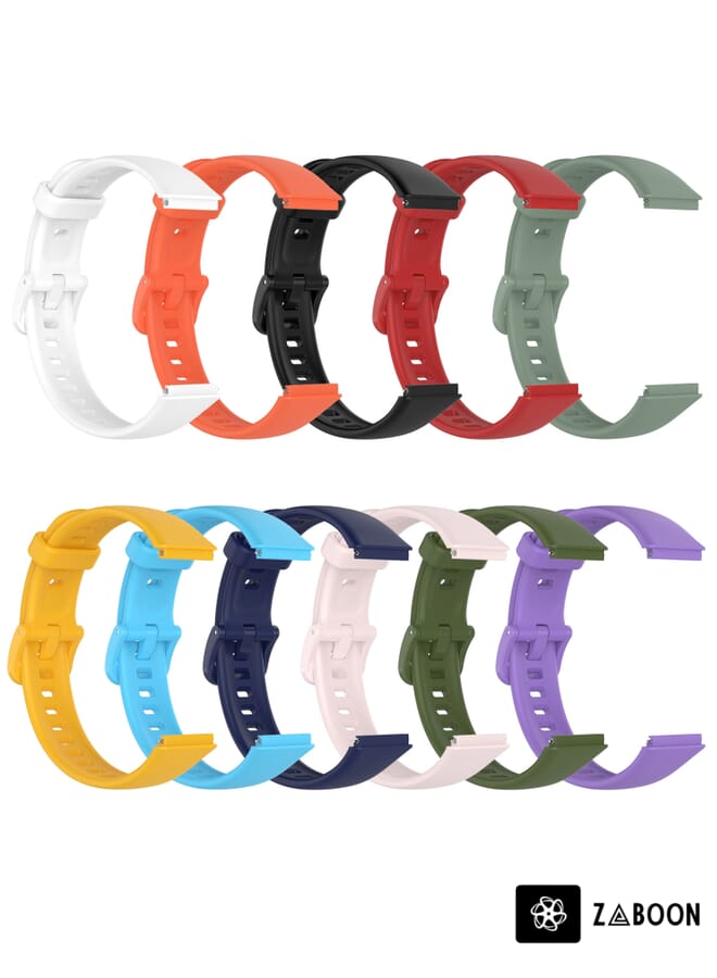 Zaboon Huawei Band 7 Solid Color Silicone Watch Band - Image 5
