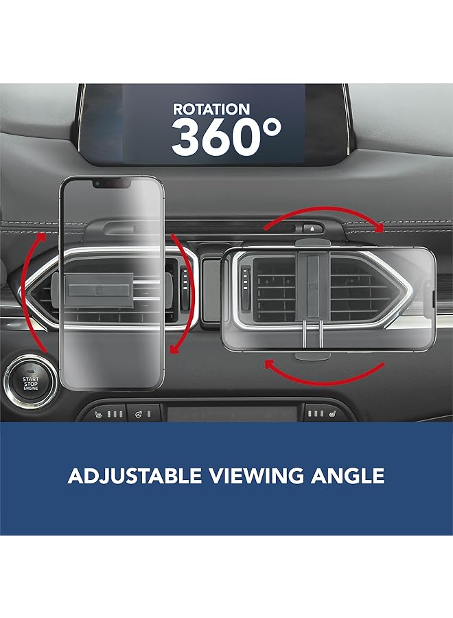سيلولار لاين حامل سيارة صغير الحجم بفتحة تهوية، أسود - Image 3