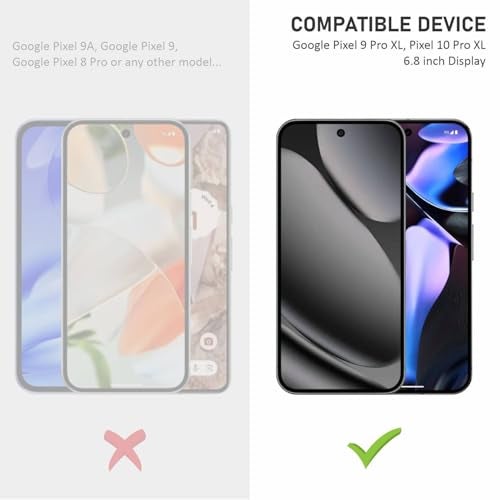SupCares TPU Anti Glare Matte Unbreakable Membrane Screen Protector for Google Pixel 9 Pro XL and Google Pixel 10 Pro XL (6.8 Inch) With Easy Self Installation Kit | Fingerprint Working|Edge to Edge - Image 2