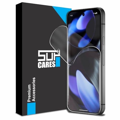 SupCares TPU Anti Glare Matte Unbreakable Membrane Screen Protector for Google Pixel 9 Pro XL and Google Pixel 10 Pro XL (6.8 Inch) With Easy Self Installation Kit | Fingerprint Working|Edge to Edge - Image 1