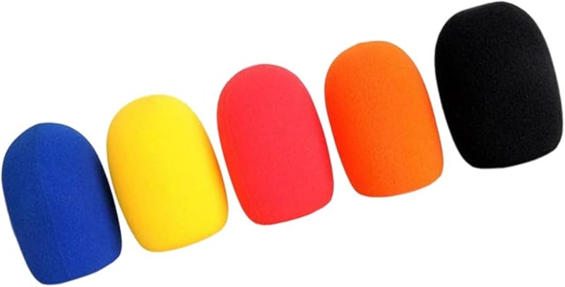 Mixed Color Foldable Foam Windscreen Detachable Microphone Guard for Outdoor Travel Performances - Image 2