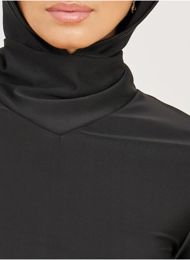 ستايلي Longline Hooded Burkini with Straight Leg Pant