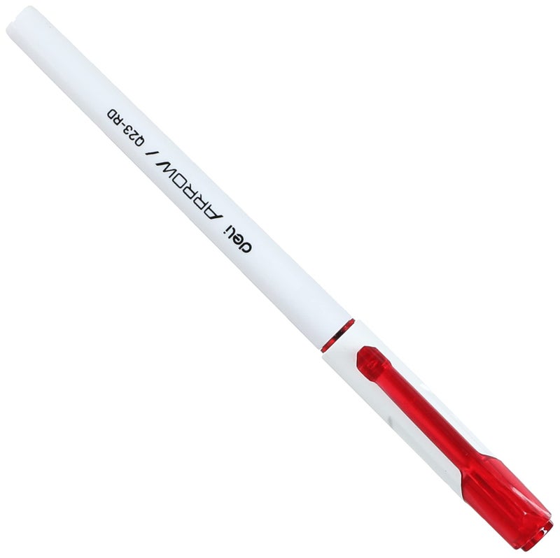 Deli arrow ballpoint pen q23-rd red