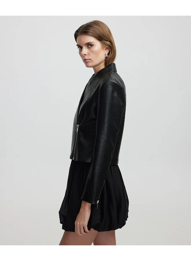 ابيكول Leather-Effect Coat