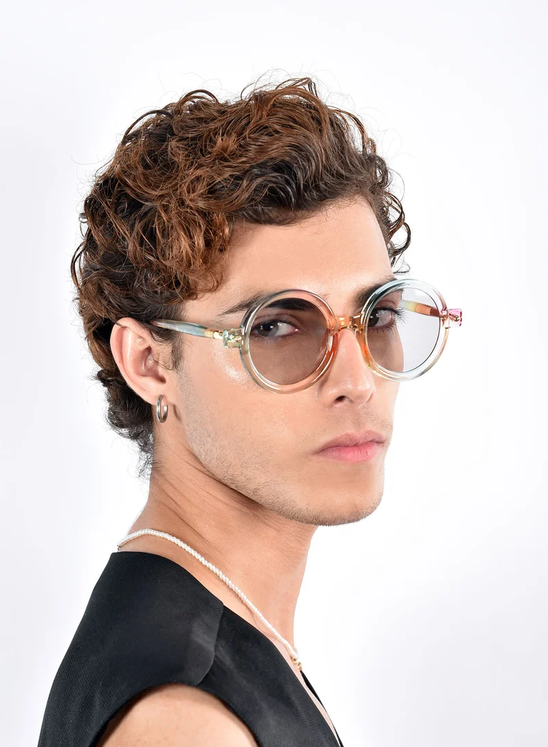 Woggles Swirl Multi Round Sunglasses| 100% UV Protected| Men & Women