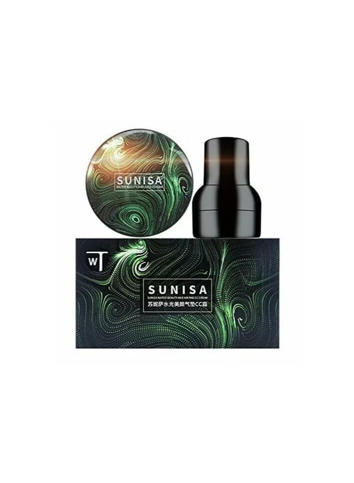 SUNISA SUNISA BB and CC Cream Natural Foundation With Air Cushion 20g Natural Finish  - Image 1
