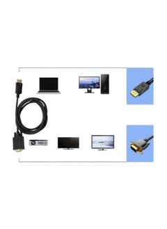 Generic VGA to Display Port DP  Cable Adapter, DP to VGA Connector, 1.8 M, Compatible with PC, Laptop Monitor, TV, Projector  - Image 3