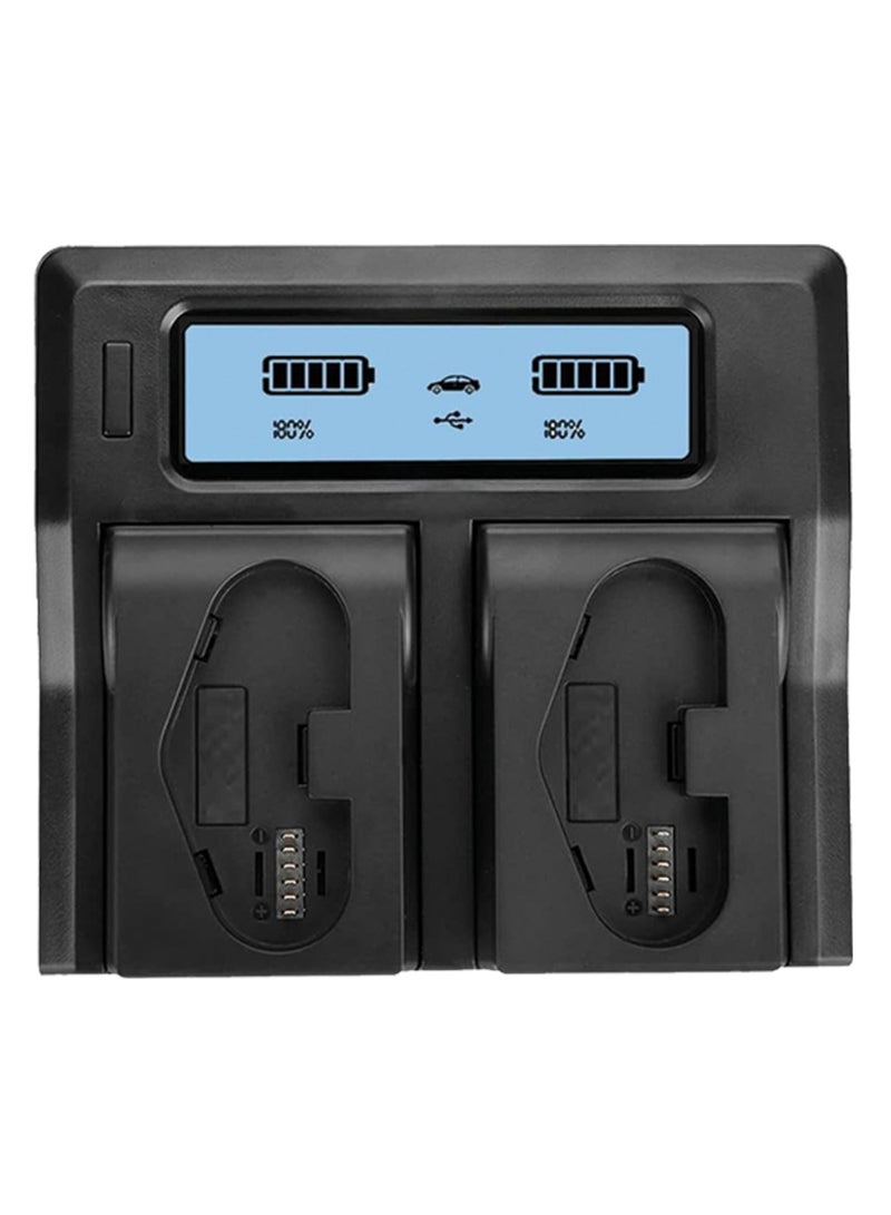 BESTON Dual Battery Charger with USB Port for Canon LP-E19 - Image 1