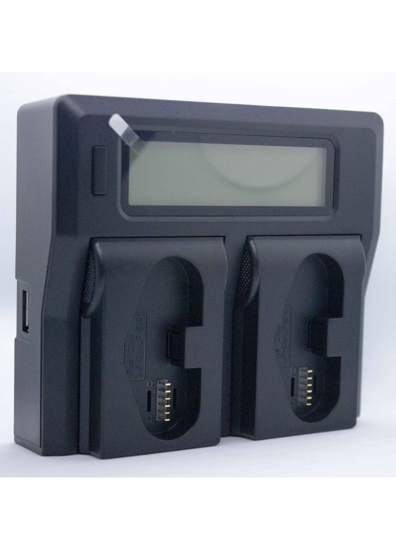BESTON Dual Battery Charger with USB Port for Canon LP-E19 - Image 3