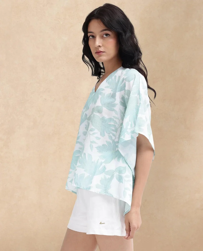 Rareism Women's Kimono Sleeve Top