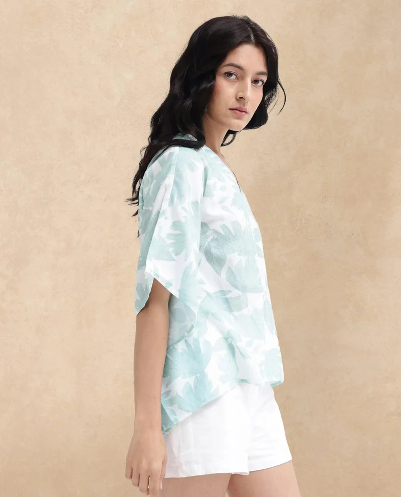 Rareism Women's Kimono Sleeve Top