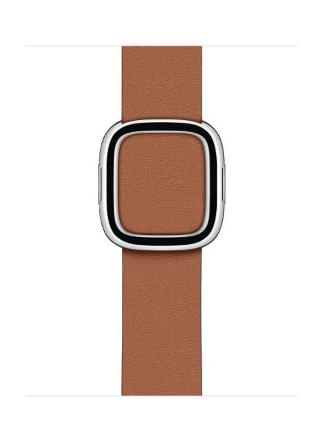 NIBEMINENT Replacement Watchbands For Apple Watch Series 7 45mm/6 & SE 5 4 44mm/3 2 1 42mm Brown - Image 2