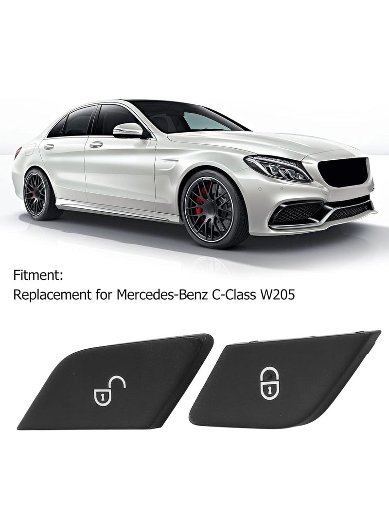 GGOOT Car Door Lock Switch Fit for Benz C-Class W205, ABS Car Door Lock Unlock Button Driver Side Clear Pattern Replacement - Image 2