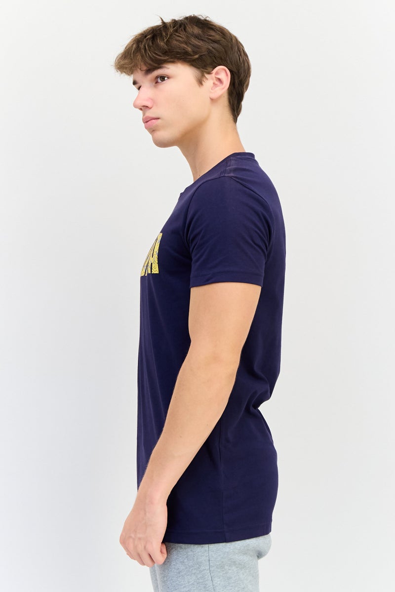 PUMA Men Slim Fit Short Sleeve Outdoor T-Shirt, Navy - Image 3