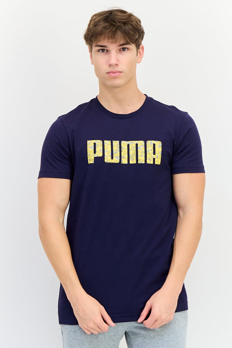 PUMA Men Slim Fit Short Sleeve Outdoor T-Shirt, Navy - Image 1