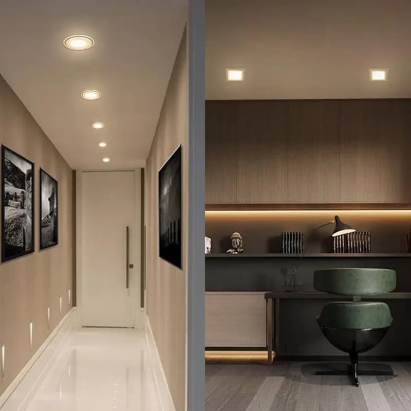 20W LED Round Glass Panel Light with 3 Color Changing Options for Home & Office - Image 5