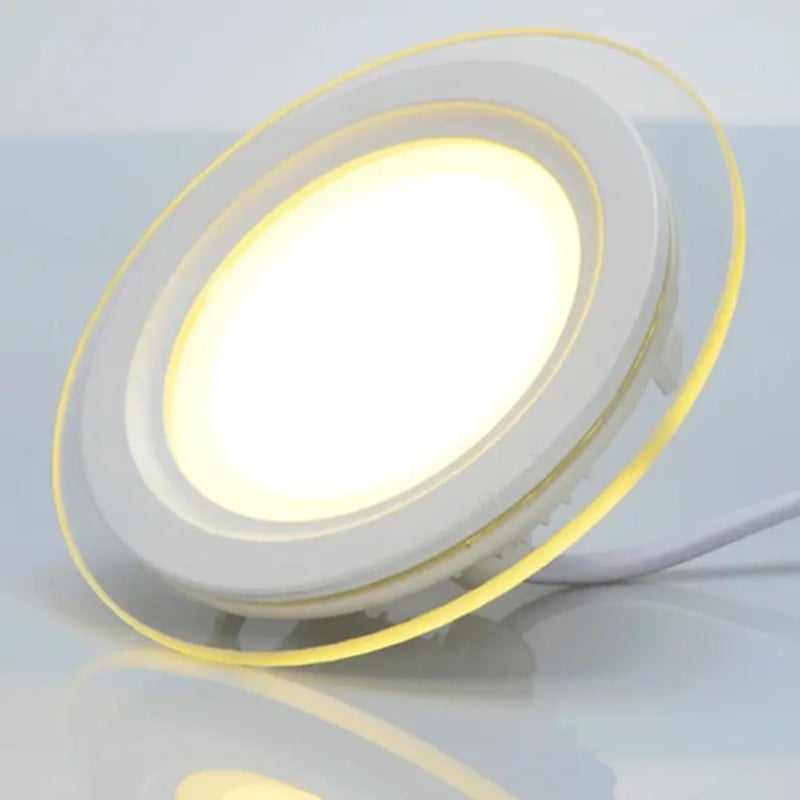 20W LED Round Glass Panel Light with 3 Color Changing Options for Home & Office - Image 2
