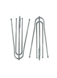 LuxHome Stainless Steel Long 4-Prong Pinch Pleat Curtain Hooks – Heavy-Duty Drapery Hooks for Pleated Curtains and Window Treatments – Rustproof and Durable (Pack of 50)  - Image 2