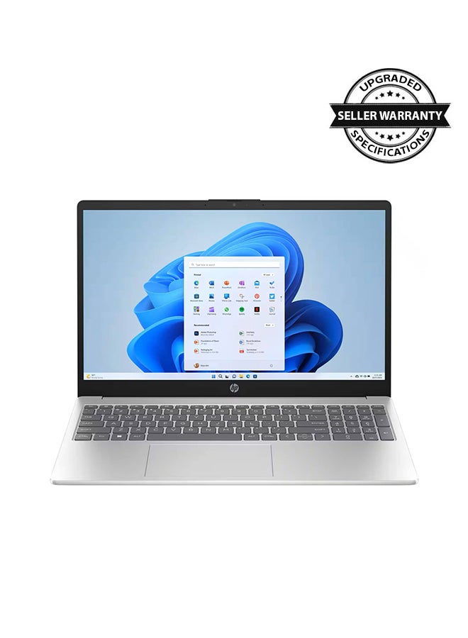 HP 15-FD0005DX (Upgraded Version) Laptop With 15.6-Inch Touchscreen Display, Core i5-1235U Processor/16GB RAM/512GB SSD/Intel Iris XE Graphics/Window 11 Home S English/Arabic Silver - Image 1