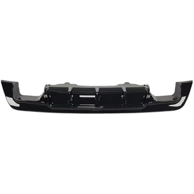 KUBYMOTO Car Rear Bumper Diffuser Lip Kit for BMW E60 E61 M Tech 2004-2010 Glossy Black - Image 1