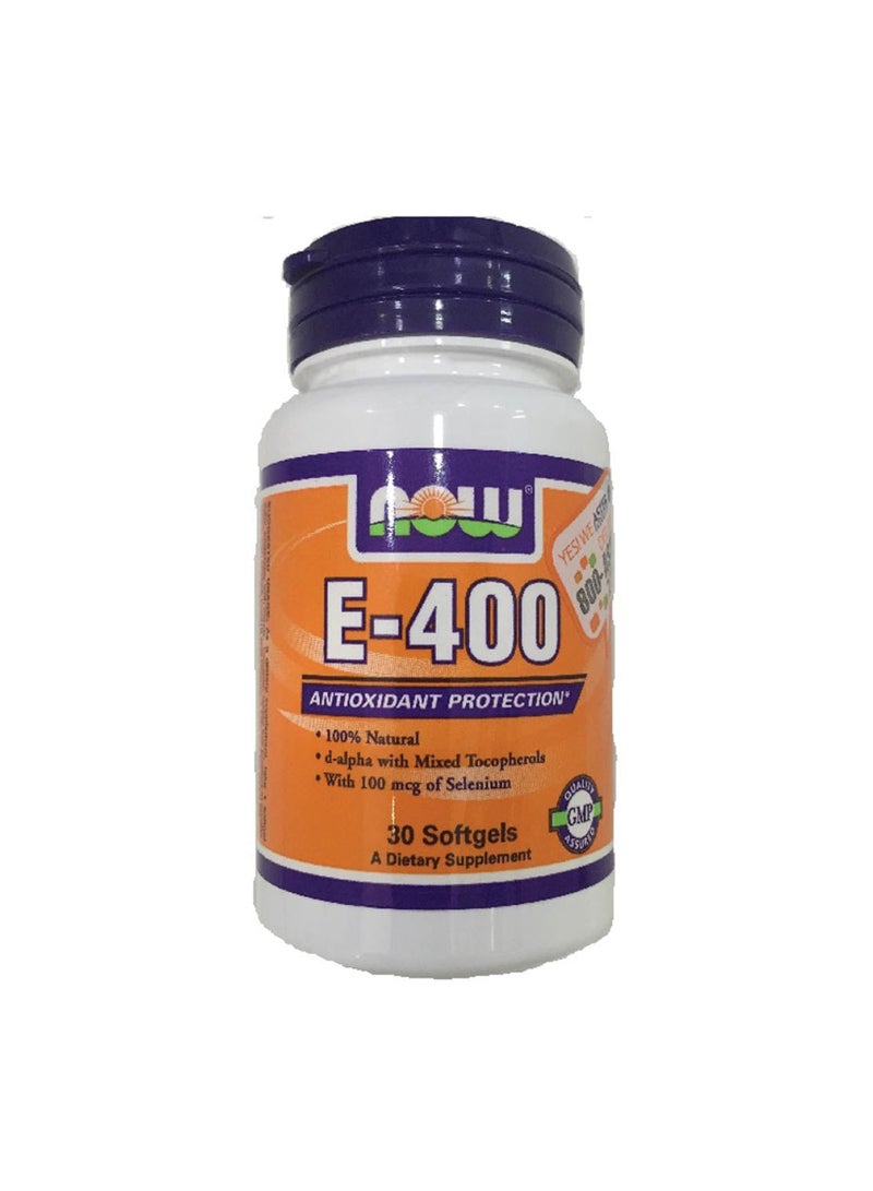 now E-400 Antioxidant Mixed Tocopherols 30S