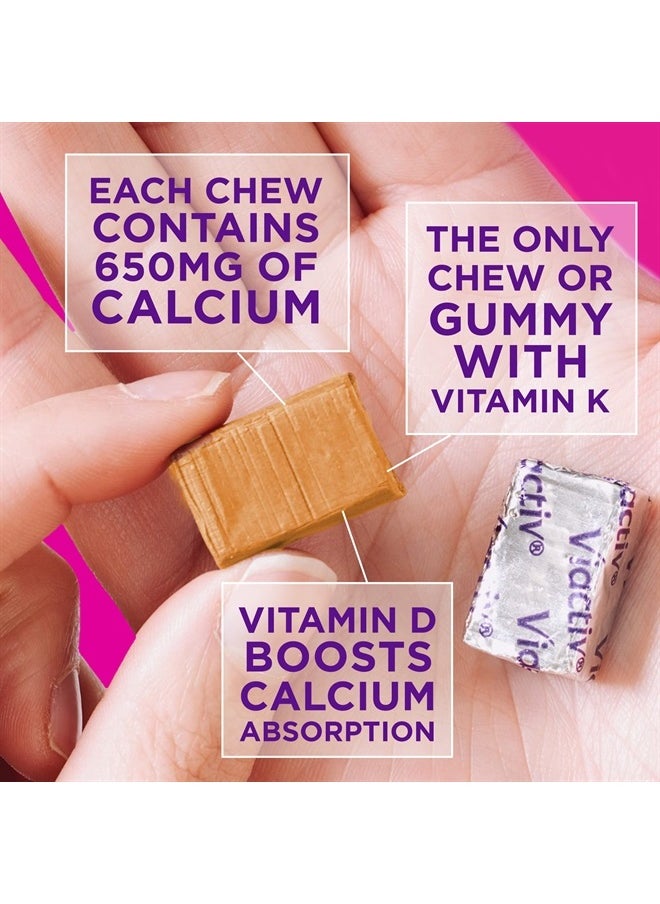Viactiv - Viactiv, Calcium + Bone Strengthening, Max Formula, Rich Caramel, 60 Soft Chews - Image 1