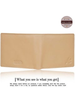 HORNBULL HORNBULL Maddison Dune Leather Wallet For Men | Rfid Blocking Mens Wallet,Beige  - Image 4