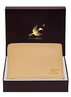 HORNBULL HORNBULL Maddison Dune Leather Wallet For Men | Rfid Blocking Mens Wallet,Beige  - Image 2