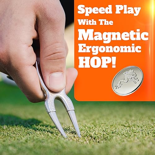 Frogger Golf Hop! Magnetic Ball Marker and Divot Repair Tool - Golf Course Essential, Great Gift for Men and Women - Image 4