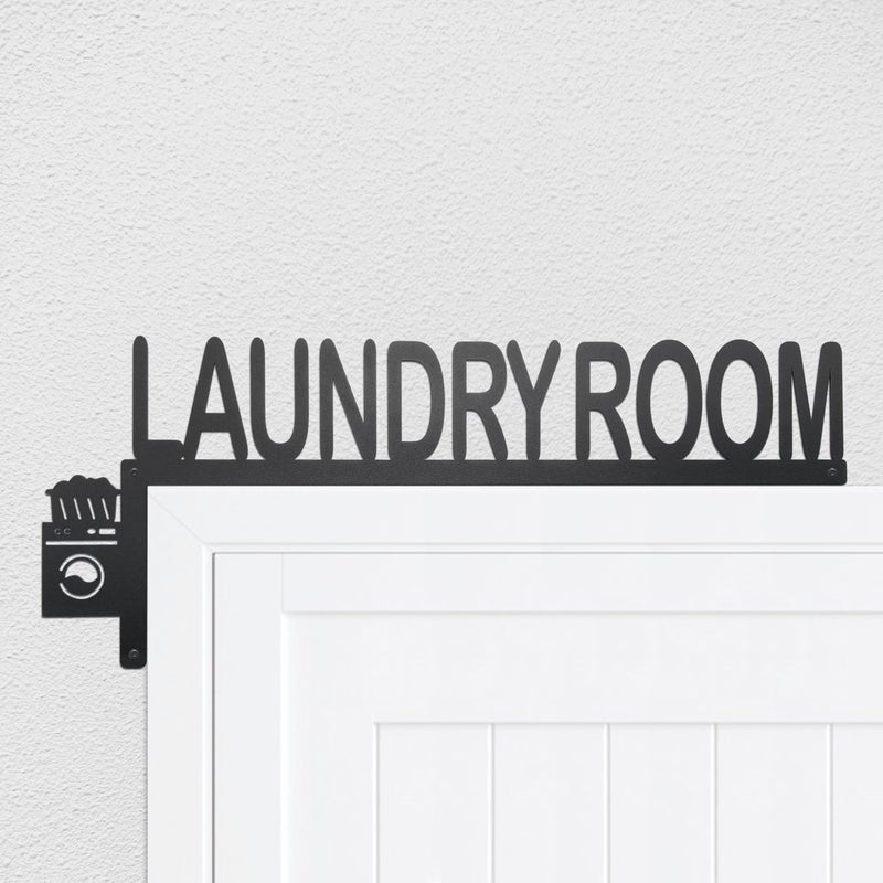 Natrlart Laundry Room Sign - 14x5.7x0.04 Inches, Durable and Versatile Laundry Room Decor, Door Frame Accessoryï¼ˆleftï¼‰ - Image 1