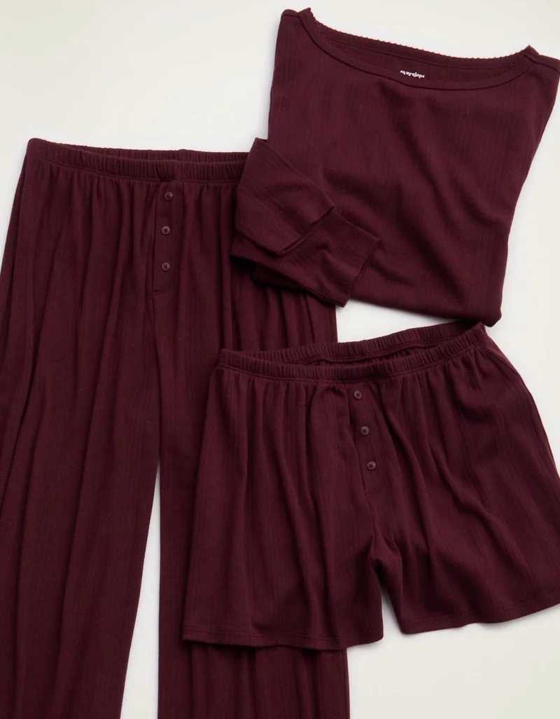 Aerie  Overslept by Aerie Pointelle Pant for Women | Best Price UAE
