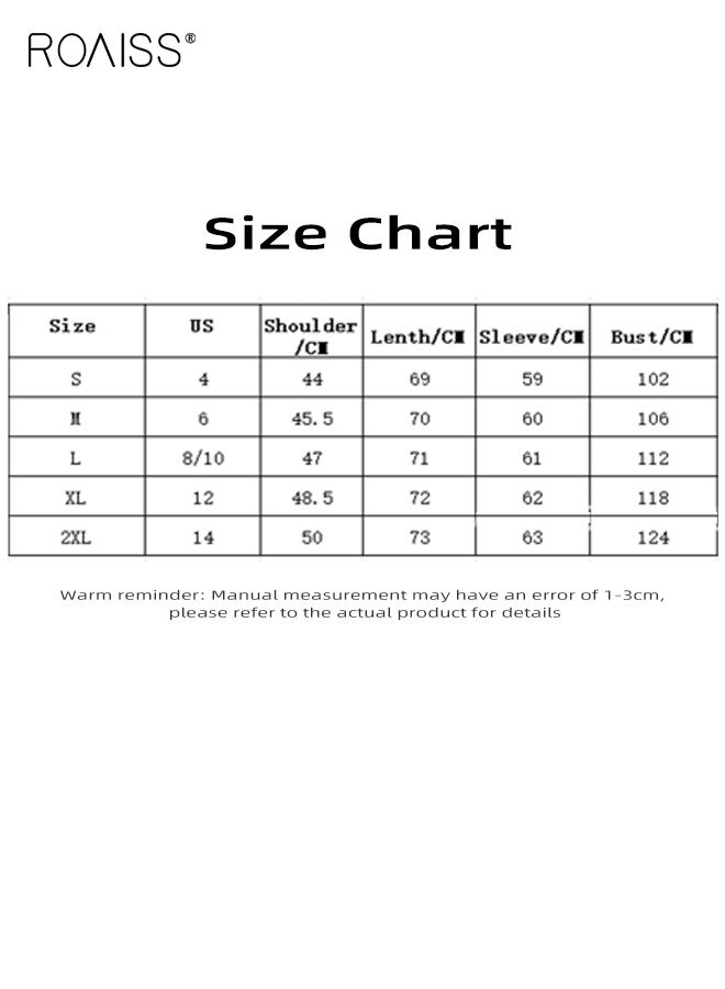 رويس سويت شيرت نسائي بمقاس كبير مطبوع عليه حروف، مقاس كبير، مريح، نسيج رمادي فاتح، بلوفر ناعم برقبة دائرية، قابل للتهوية ومريح للخريف والشتاء - Image 4