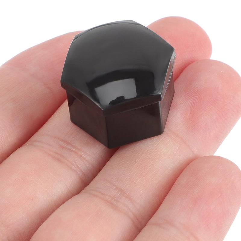 20pcs Black Elastic Lug Nut Caps Hex Screw Hub Covers Auto Car Wheel Bolt Protection - Image 3