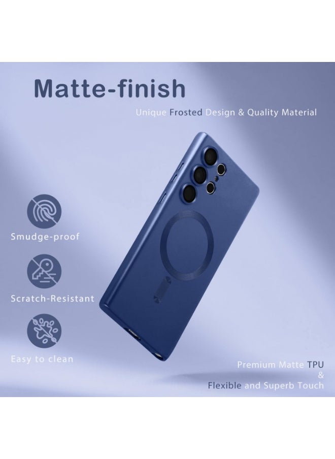 راكسوم غطاء حماية مغناطيسي لهاتف سامسونج جالاكسي إس 24 ألترا - غطاء واقٍ رفيع مقاوم للصدمات ومتوافق مع الشحن اللاسلكي | مناسب تمامًا لهاتف سامسونج جالاكسي إس 24 ألترا 6.8 بوصة | متين وخفيف الوزن - Image 4