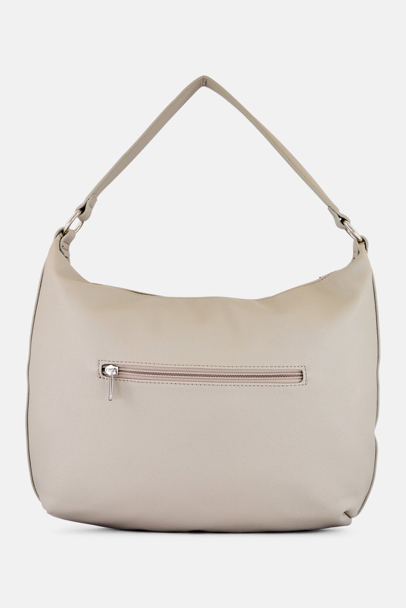 Kathy Ireland Women Brand Logo Shoulder Bag, Grey - Image 3