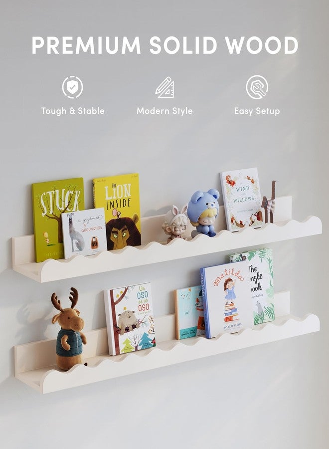 Seocry Nusery Shelves (White, 23 Inches) - Image 3