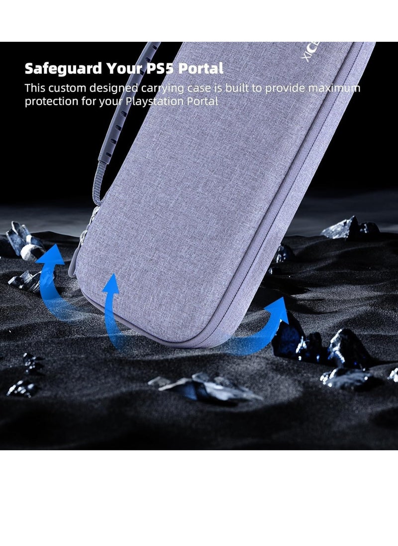 XICEN Shockproof Carrying Case for PS5 Portal, Portable Handheld Storage Box with Built in Screen Protector, Anti Collision Bag for PlayStation 5 Portal, Suitable for Travel and Daily Use.  - Image 2