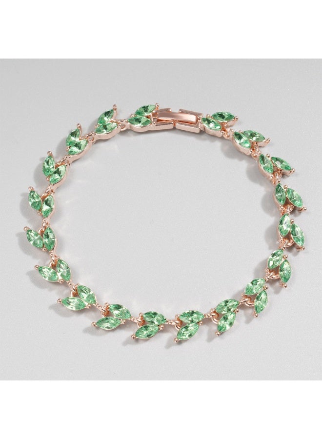Mark Fairwhale Fashionable Heart-Shaped Crystal Bracelet 