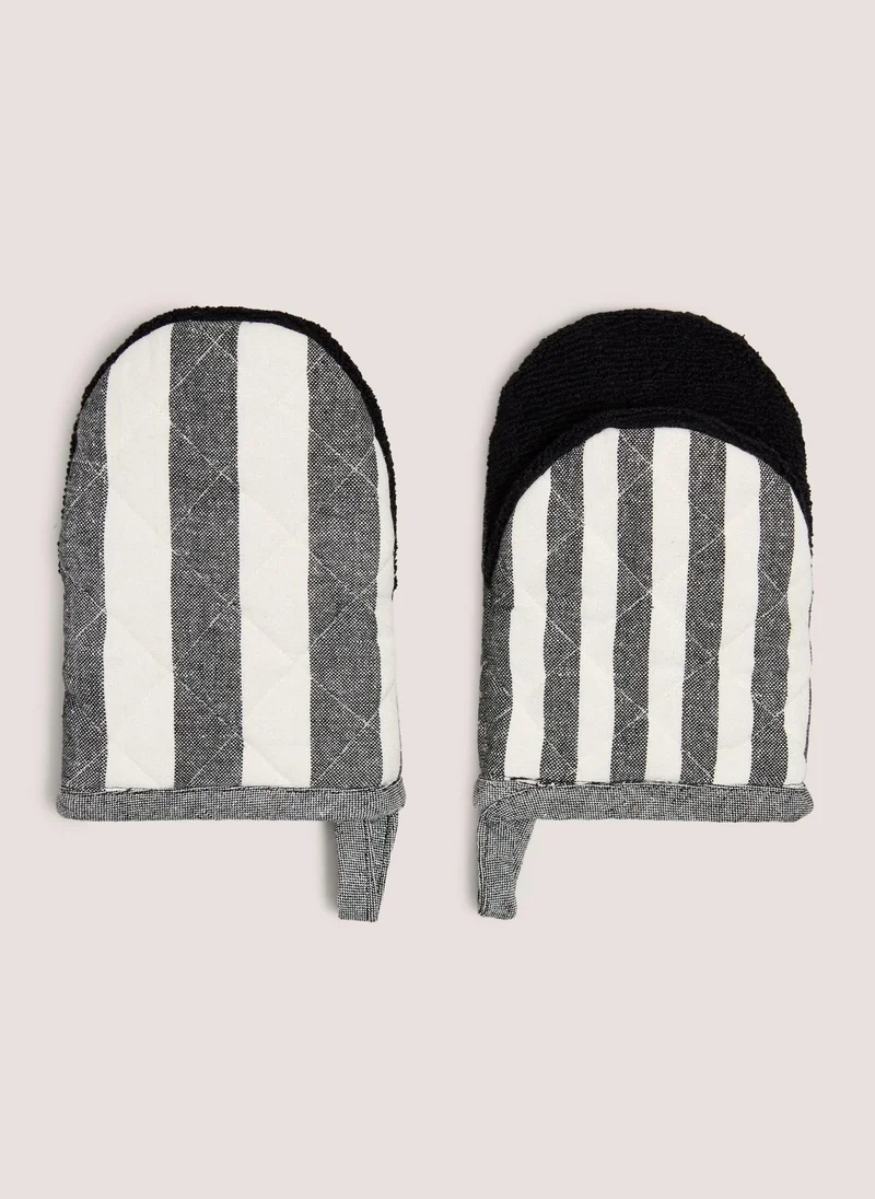 ماتلان Black Striped Mini Oven Mitts