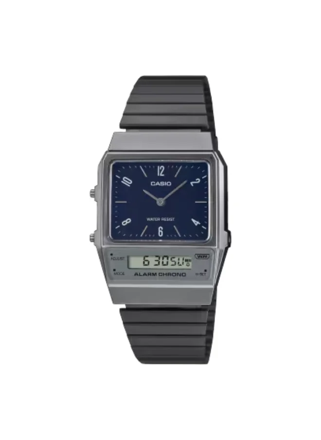 CASIO Unisex Stainless Steel Analog-Digital Watch AQ-800EB-2ADF - 32.1 mm