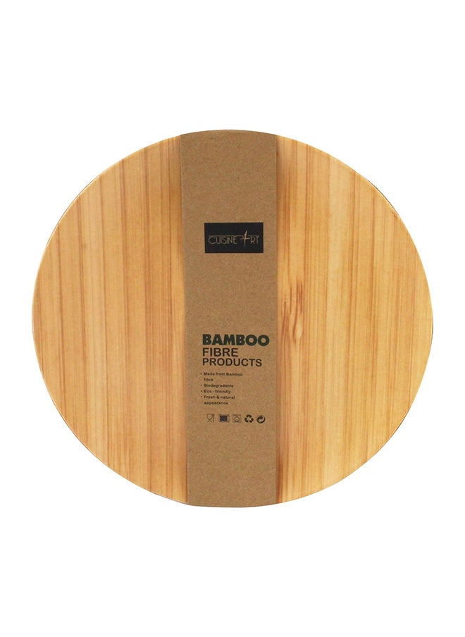 CUISINEART - Cuisine Art Bamboo Fibre Plate 25cm, Dishwasher Safe - Reusable Unbreakable Light Weight Eco-Friendly – Outdoor Camping Dishes, BD-BF-60 - Image 1