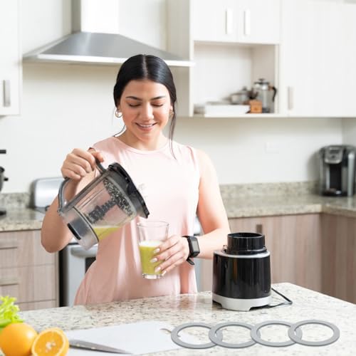 NQEUEPN 4pcs Blender Gasket for Oster, Blender Gasket O-Ring Rubber Seal Ring Replacement Parts Accessories Compatible with Oster and Osterizer Blender - Image 3