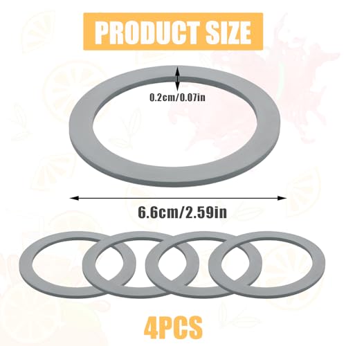 NQEUEPN 4pcs Blender Gasket for Oster, Blender Gasket O-Ring Rubber Seal Ring Replacement Parts Accessories Compatible with Oster and Osterizer Blender - Image 2