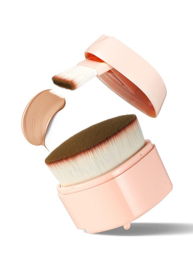 EigshowBeauty - Foundation Brush Foundation Makeup Brush Flat Top Kabuki Face Blush Liquid Powder Brush For Blending Liquid Cream Flawless Powder Or Facial Mask Two Size Brushes For Multipurpose Makeup - Image 1