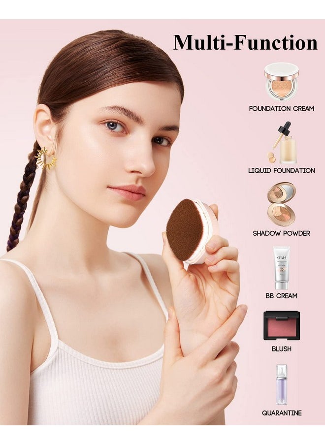 EigshowBeauty - Foundation Brush Foundation Makeup Brush Flat Top Kabuki Face Blush Liquid Powder Brush For Blending Liquid Cream Flawless Powder Or Facial Mask Two Size Brushes For Multipurpose Makeup - Image 1