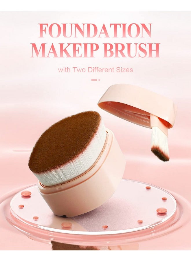EigshowBeauty - Foundation Brush Foundation Makeup Brush Flat Top Kabuki Face Blush Liquid Powder Brush For Blending Liquid Cream Flawless Powder Or Facial Mask Two Size Brushes For Multipurpose Makeup - Image 1