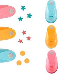 Excefore Paper Punch 3 PCS Hole Punch Shapes Hole Puncher for Crafts Paper Punches Decorative Snowflake Star Circle Hole Puncher for Crafting Scrapbook Nail Designs  - Image 1